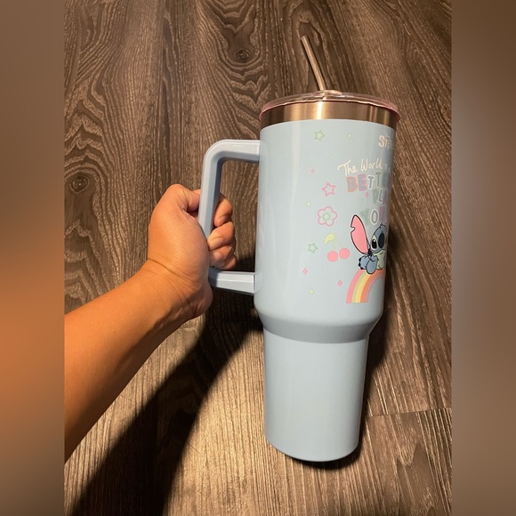 NWT Lilo and stitch tumbler with straw 40oz - Picture 2 of 4